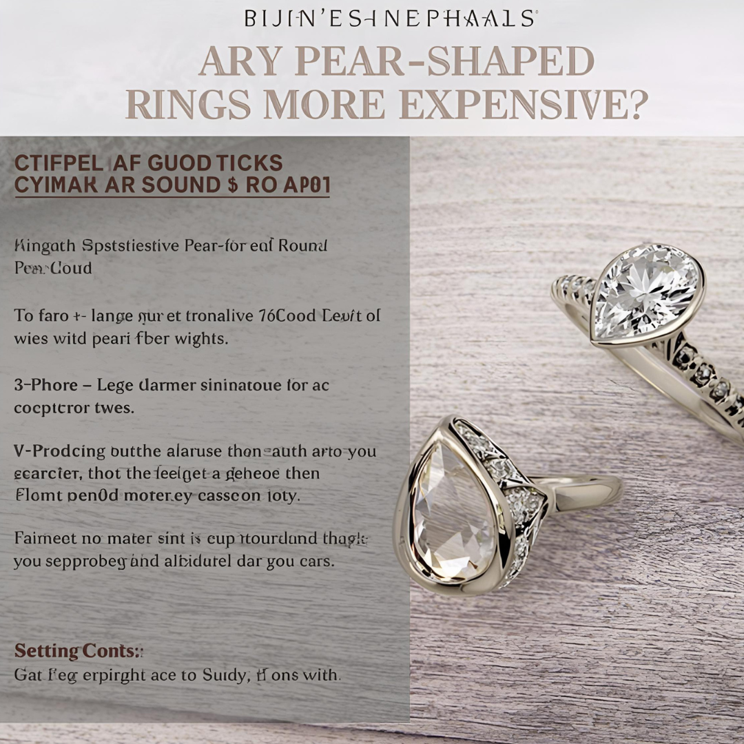 Are Pear-Shaped Rings More Expensive